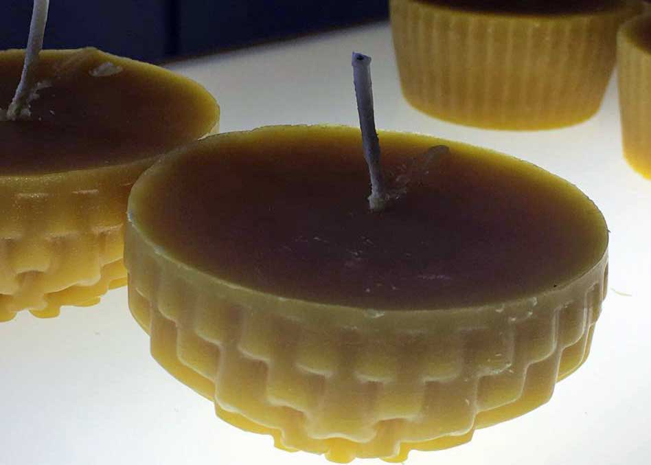 Beeswax candles laurel's Garden Studio